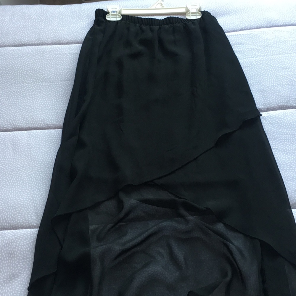 Teens Black Long Skirt